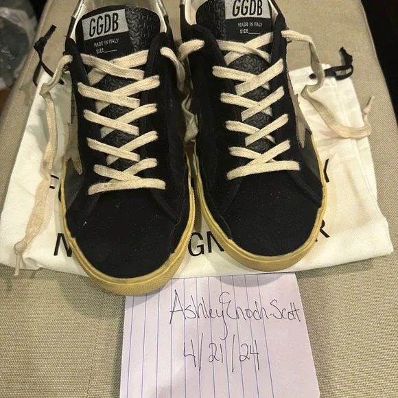 Golden Goose Super-Star size 40 EUC Black/Silver - Picture 12 of 12